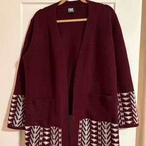Frye Deep Red / Burgundy Knit Sweater
